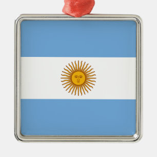 En Métal Ornement de drapeau de l'Argentine