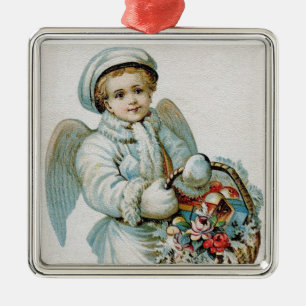En Métal Ornement de garçon d'ange