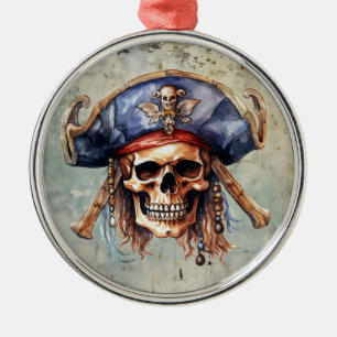 En Métal Ornement de la mascotte de pirate