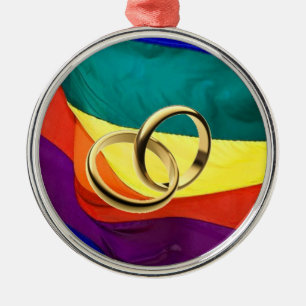En Métal Ornement de mariage homosexuel