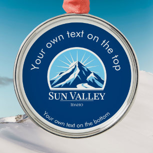 En Métal Ornement de médaille de Sun Valley Idaho