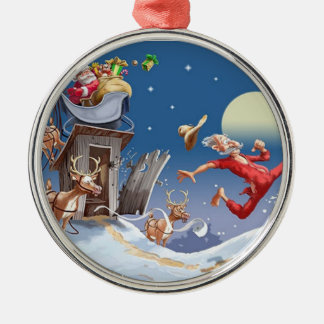 En Métal Ornement de Père Noël de dépendance