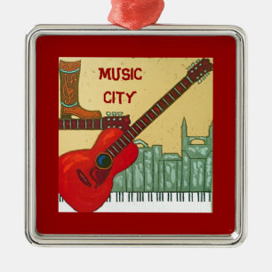 En Métal Ornement de ville de musique