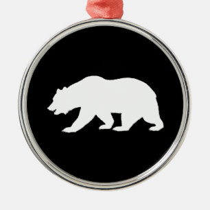En Métal Ornement d'ours grizzli