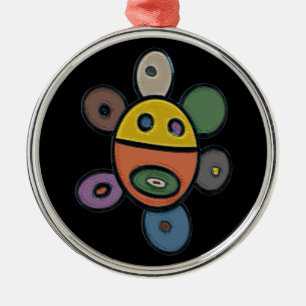 En Métal Ornement du cercle Sol Taino