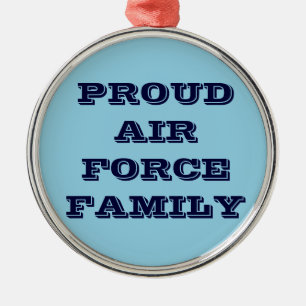 En Métal Ornement Fière Famille de la Force aérienne