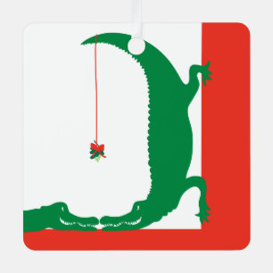En Métal Ornement Gator de l'amour de vacances