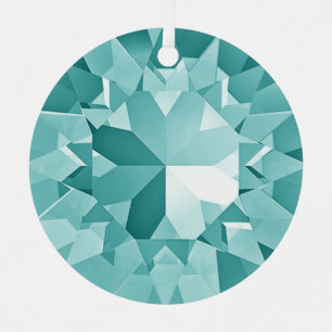 En Métal Ornement Gem Turquoise