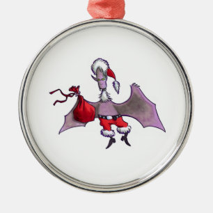 En Métal ornement haut de gamme Santa Bat
