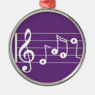 En Métal Ornement musical Alto Singer