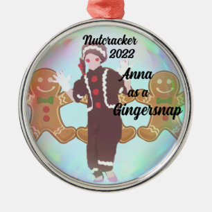 En Métal Ornement Nutcracker personnalisé - Gingersnap