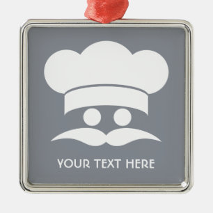 En Métal ornement personnalisé CHEF
