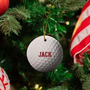 En Métal Ornement personnalisé par amant de golf