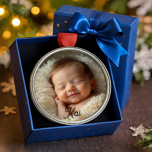 En Métal Ornement personnalisé pour bébé – Rêve doucement