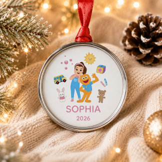 En Métal Ornement personnalisé pour tout-petit, ornement de
