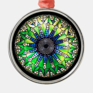 En Métal Ornement vert de Tiffany