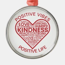 En Métal Ornement Vibrations Positives Vie Positive