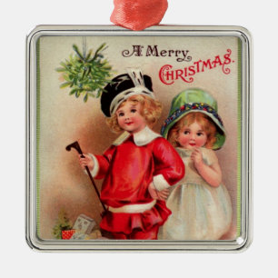En Métal Ornement victorien de luxe de Noël de Childreen