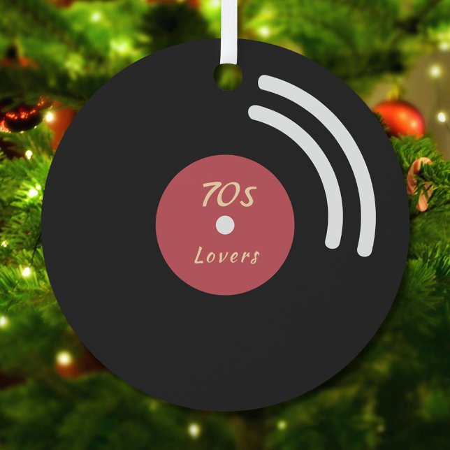 En Métal Ornement vinyle (Vinyl Record Ornament)