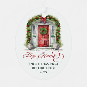 En Métal Premier Noël Monogramme Nouvelle Maison Ornement M