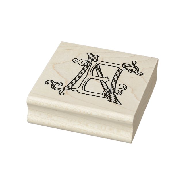 EN Monogramm NE Monogramm Gummi Tinte Briefmarke Gummistempel (Stempel)