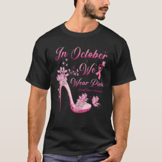 En Octobre Nous Portons Des Papillons Roses Hauts 