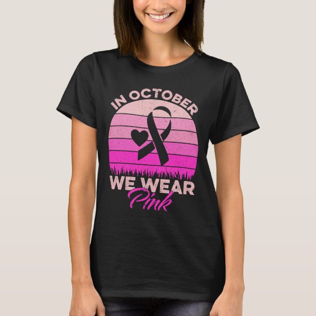 En Octobre Nous Portons Rose 2024 T-Shirt (Devant)