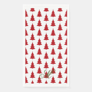 En Papier Arbre de Noël Imprimer la serviette d'accueil