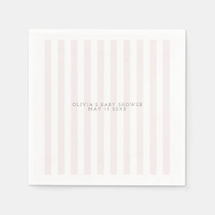 En Papier Chariot de golf rose baby shower serviette