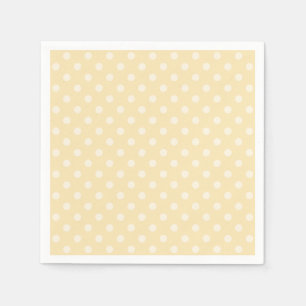 En Papier chiffon citron pois jaune serviettes personnalisée
