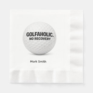 En Papier Citation drôle d'obsession de golf pour serviette 