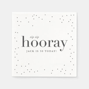 En Papier de sip de sip serviette de fête d'anniversaire