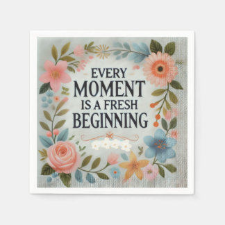 En Papier Élégante serviette florale - Beau Accessoire de de