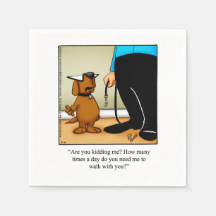 En Papier Humour pour animaux domestiques Cocktail serviette