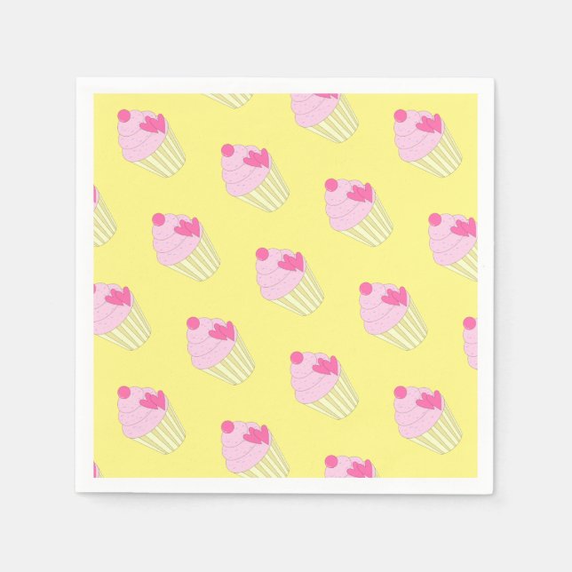 En Papier illusima Serviette jaune/ (Devant)