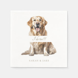En Papier Je fais trop Personnalisé Mariage animal serviette