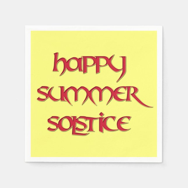 En Papier Joyeux Cocktail Solstice Serviettes (Standard) (Devant)
