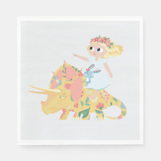 En Papier Nomi & Brave Ride Triceratops - Cocktail Serviette