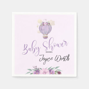 En Papier Poule violette montgolfière éléphant serviette