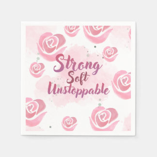 En Papier Rose Clair Serviette Féminine