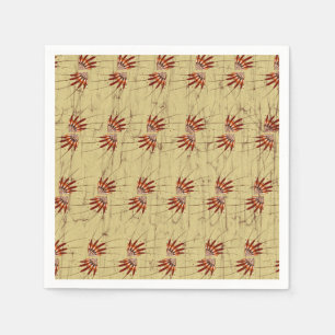 En Papier Serviette à cocktails avec motif Fabric