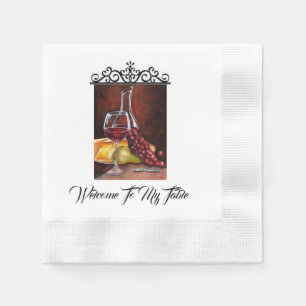En Papier Serviette À Thème - Bienvenue Sur Ma Table