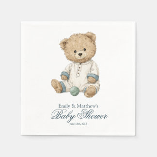 En Papier Serviette de bain de bébé Ourson Classique Simple