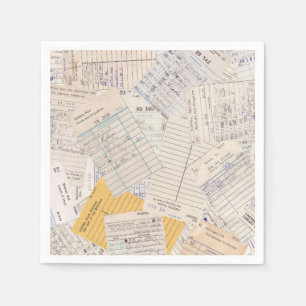 En Papier Serviette de carte de circulation de la bibliothèq
