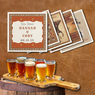 En Papier Serviette de cocktail personnalisée de l'Ouest amé