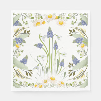 En Papier Serviette de déjeuner Fleurs d'été