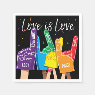 En Papier Serviette de fête arc-en-ciel LGBT Fierté Gay