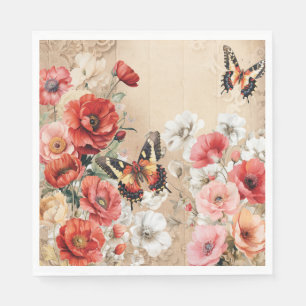 En Papier Serviette de fête champêtre chic