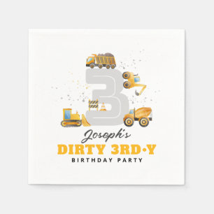 En Papier Serviette de fête d'anniversaire Dirty 3rdy