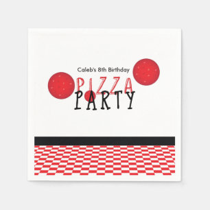 En Papier Serviette de fête d'anniversaire personnalisée Piz